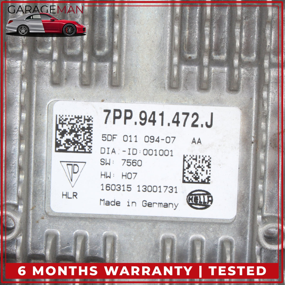 2014-2023 Audi TTS 8S Headlight Headlamp Ballast Control Module 7PP941472J OEM