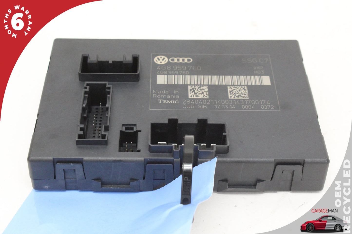 2012-2018 Audi A6 Front Left Driver Side Seat Control Module Unit 4G8959760 OEM