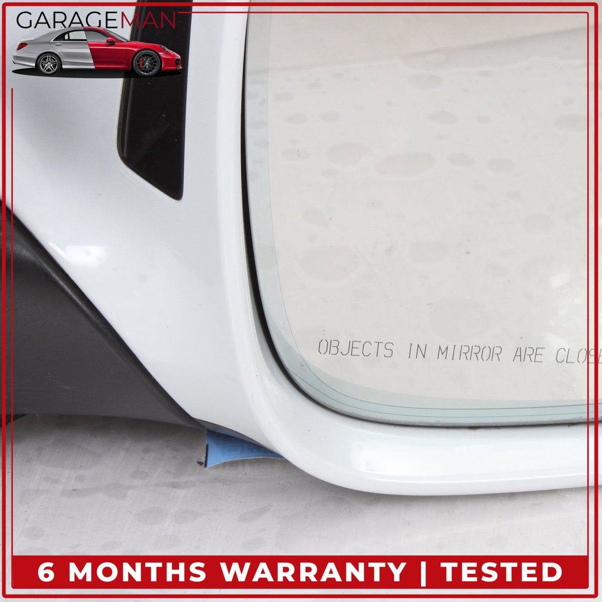 2010-2015 Audi Q7 Right Door Heated Rear View Mirror w/ Blind Spot White OEM
