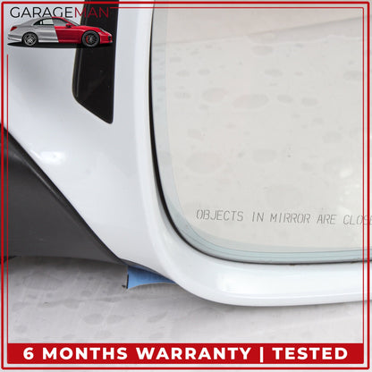2010-2015 Audi Q7 Right Door Heated Rear View Mirror w/ Blind Spot White OEM