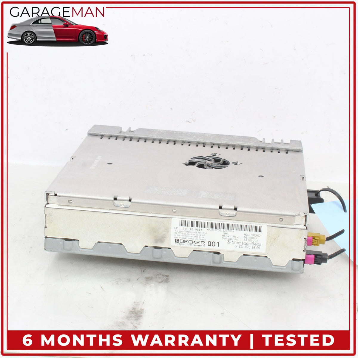 2003-2009 Mercedes W211 E350 Amplifier AMP Harman Becker 2118706989 OEM
