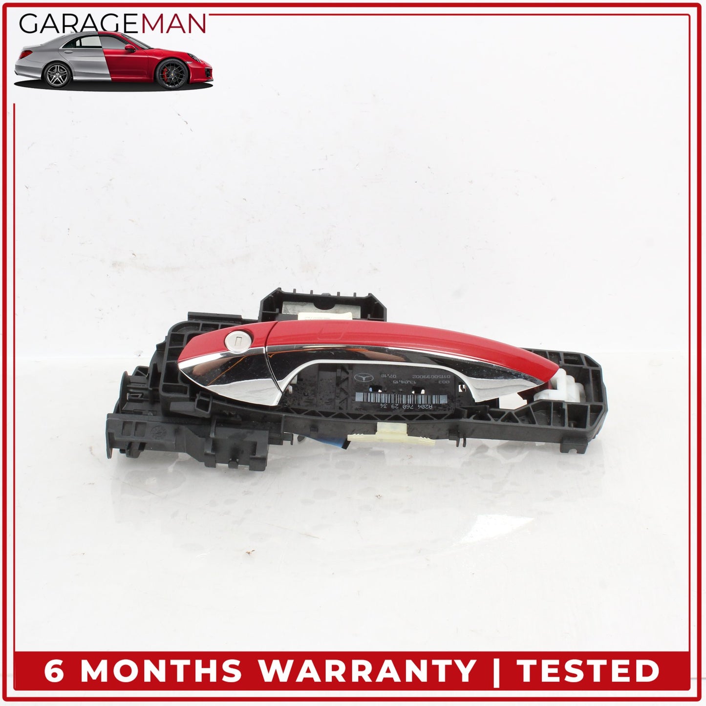 2010-2017 Mercedes C207 E400 Coupe Front Left Side Exterior Door Handle Red OEM