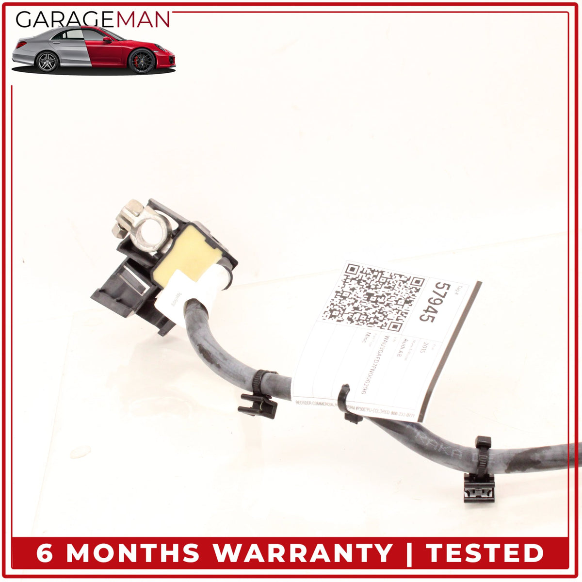 2011-2018 Audi A8 S8 Negative Battery Wire Wiring Cable w/ Sensor 4H0915181F OEM