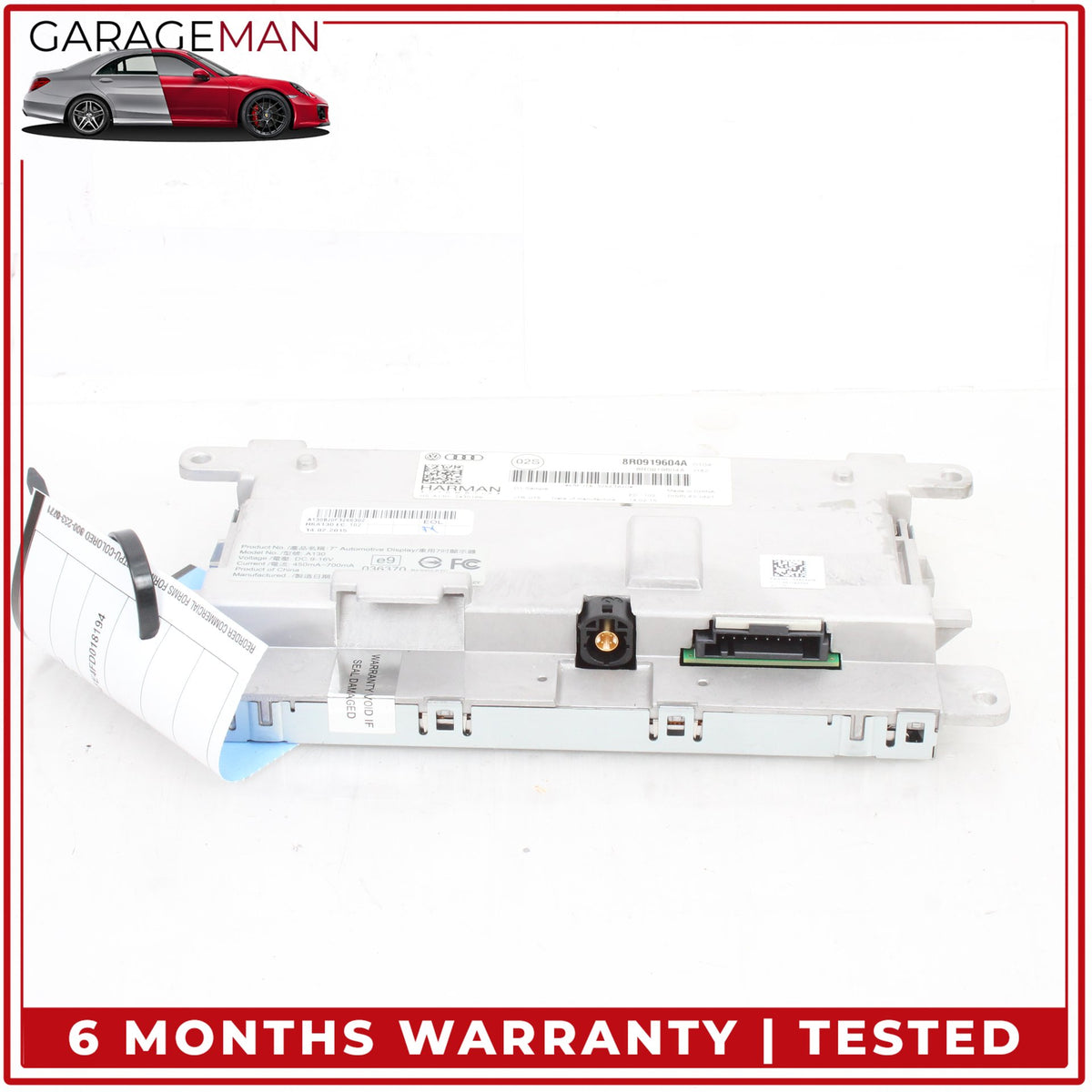 2013-2016 Audi Q7 Q5 SQ5 Front Center Dash Display Screen Monitor 8R0919604A OEM