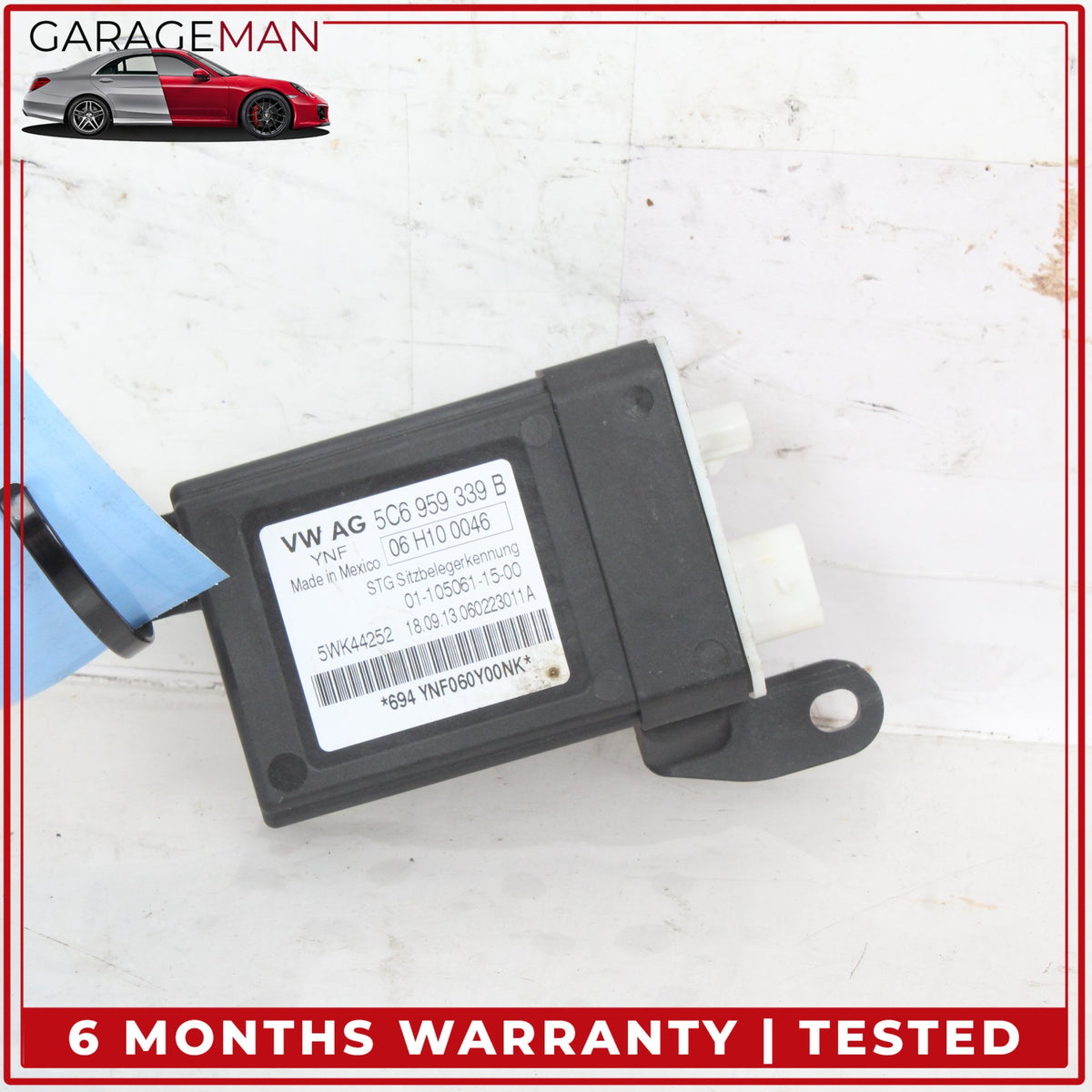2012-2018 Audi A6 A7 Front Right Seat Occupant Detection Module 5C6959339B OEM