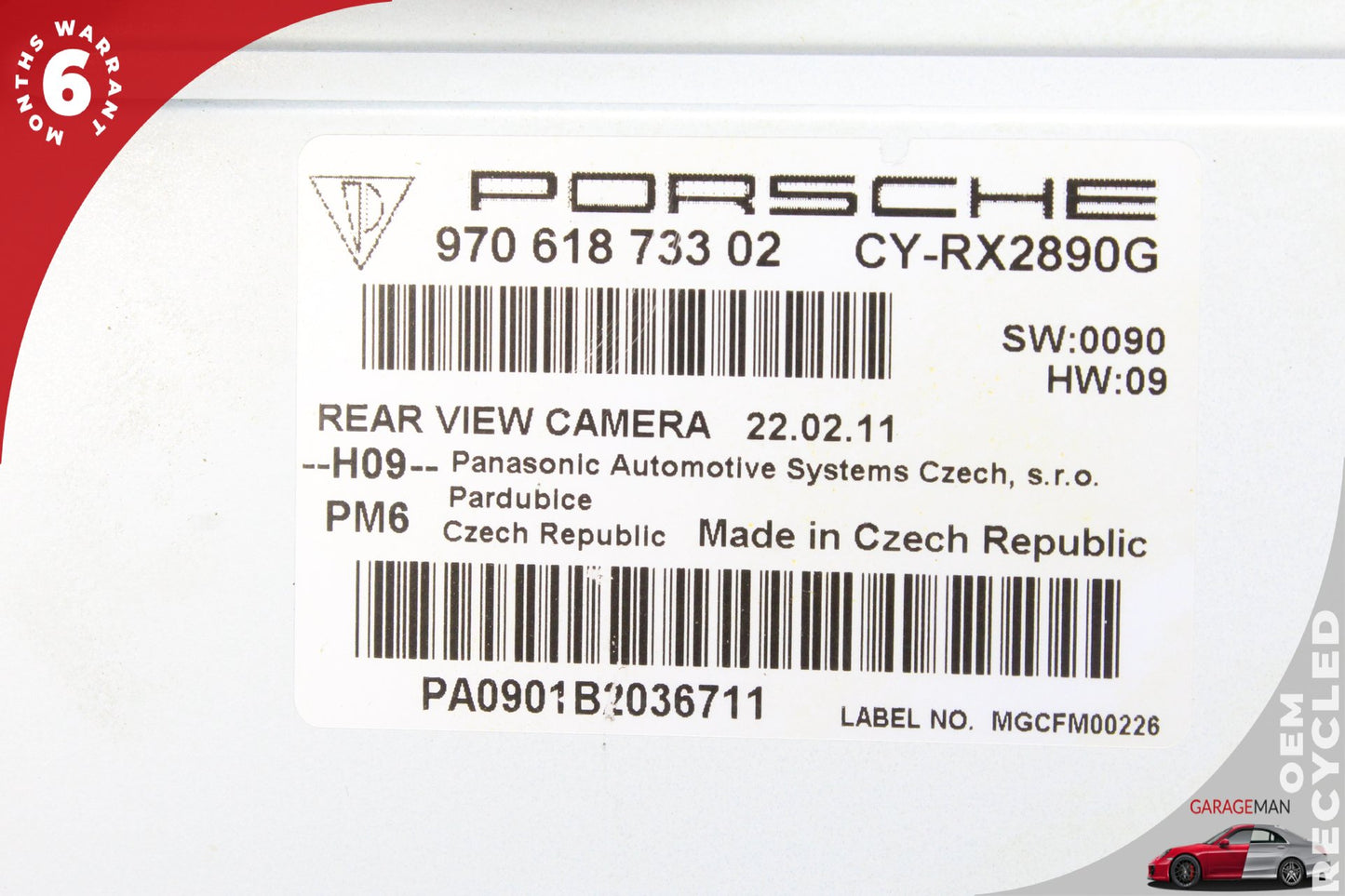 2010-2016 Porsche Panamera 970 Rear View Back Up Camera Control Module Unit OEM