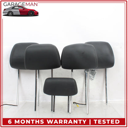 2010-2016 Mercedes W212 E400 Front and Rear Seat Headrest Set of 5 Black OEM