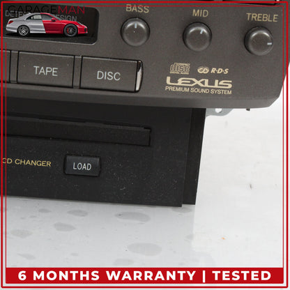 2001-2003 Lexus LS430 AM FM Audio Radio Receiver Cassette Player 8612050670 OEM