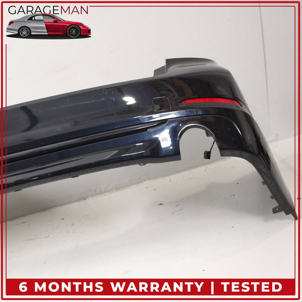 2017-2020 BMW 530e M550i 540i G30 Rear Bumper Cover Imperial Blue Metallic OEM