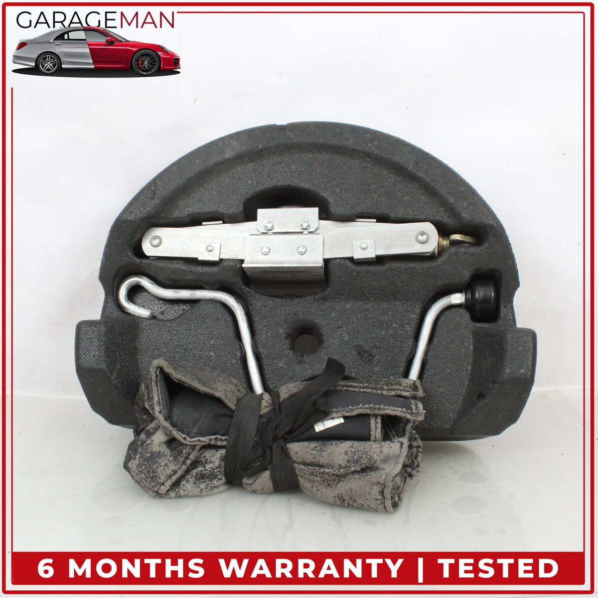 1997-2005 Porsche 911 Carrera 996 Emergency Spare Tire Jack Tool Kit w/ Foam OEM