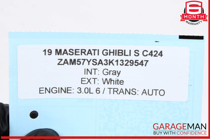 2014-2019 Maserati Ghibli Power Window Switch 670025407 OEM