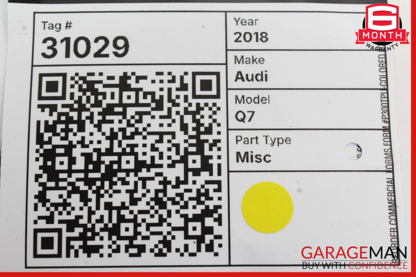 2017-2024 Audi Q7 SUV Rear Left 2nd Row Seat Switch 4M0959861B Genuine