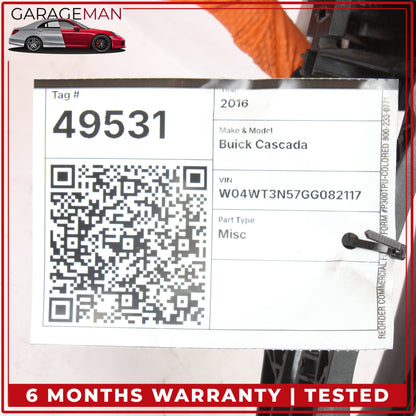 2016-2019 Buick Cascada Front Right Exterior Door Handle 14096401 OEM