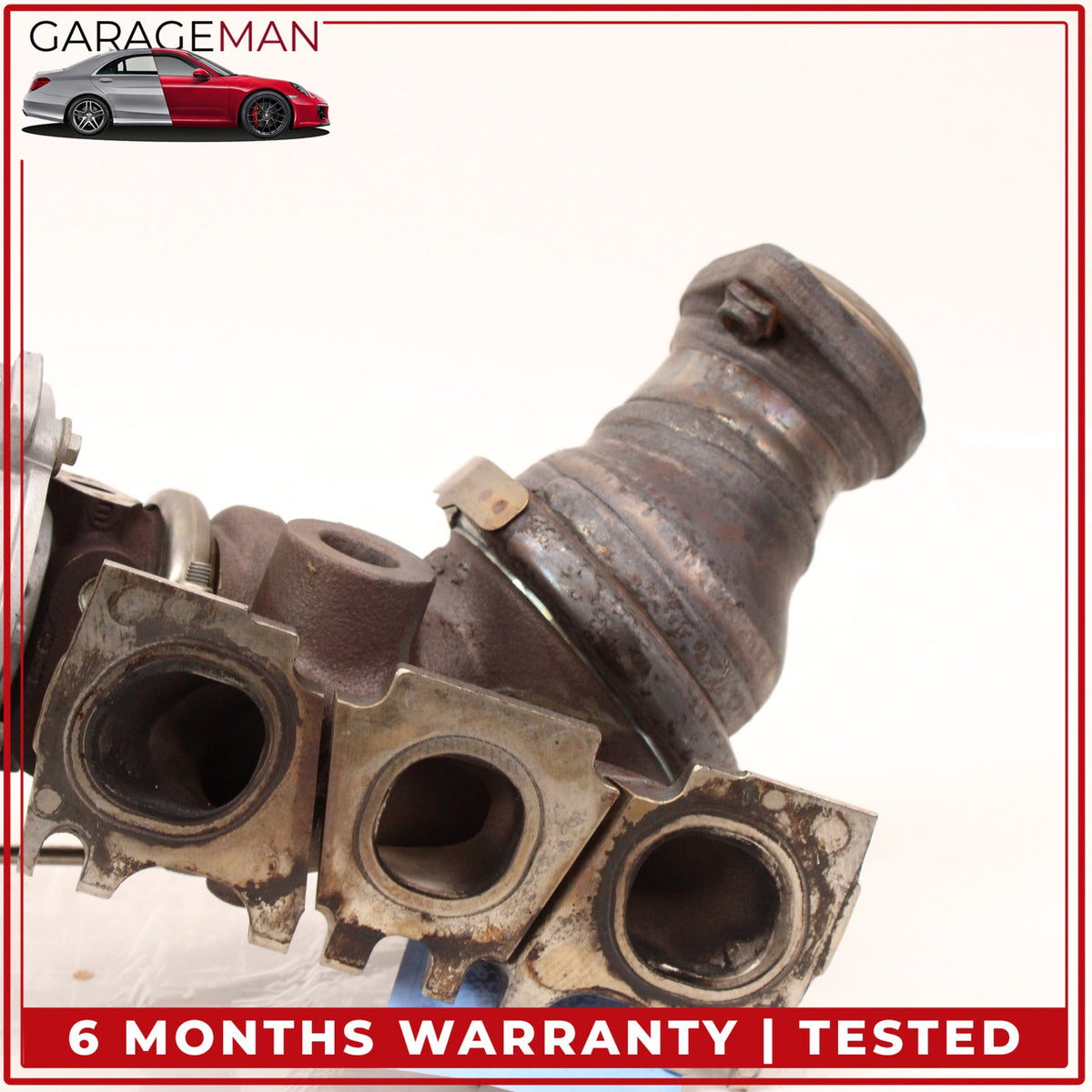 2014-2020 Mercedes W212 E400 M276 Left Turbocharger Turbo Charger Manifold OEM