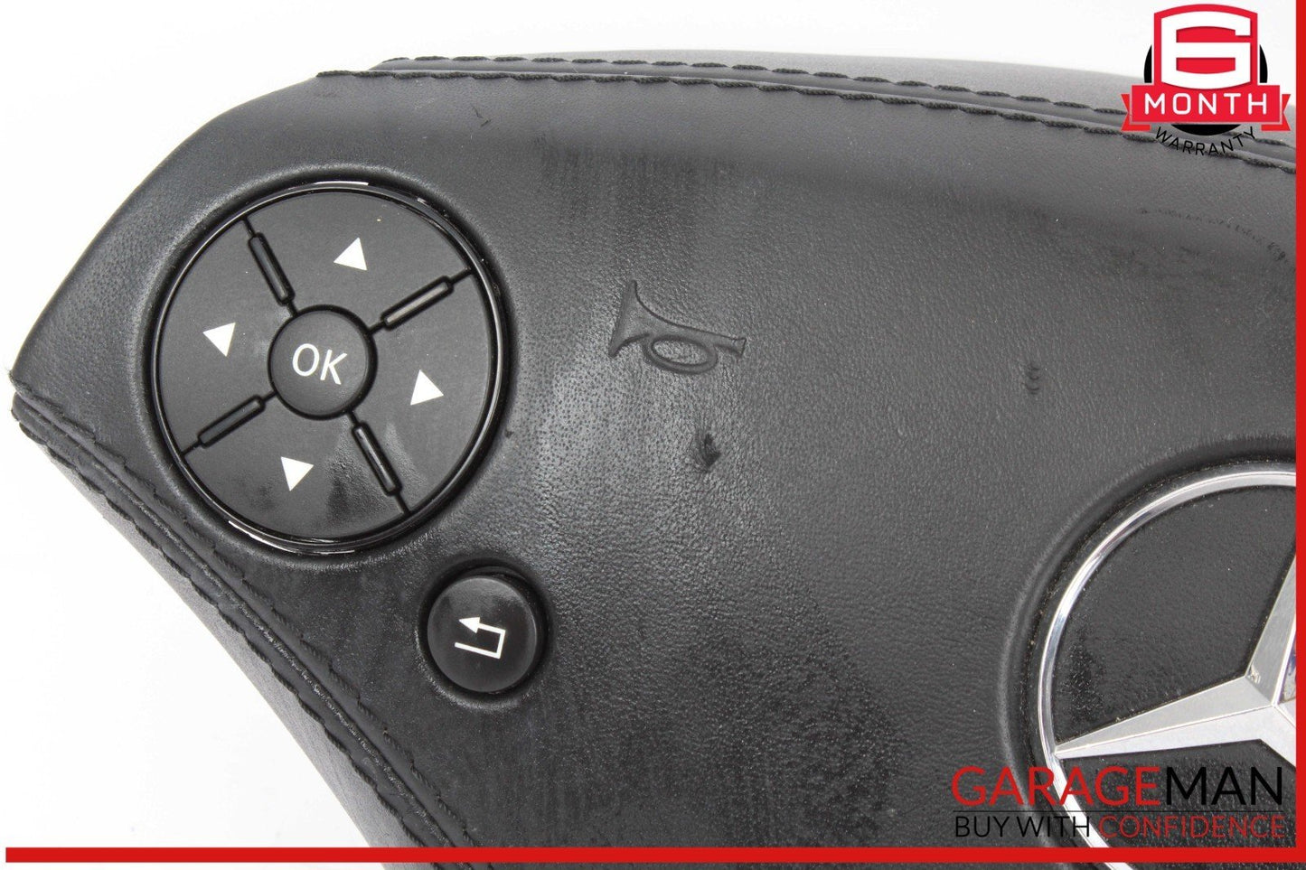 07-10 Mercedes W221 S550 CL550 Steering Wheel Airbag Air Bag Assembly Black OEM