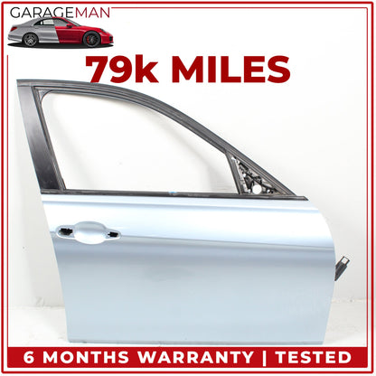 2012-2018 BMW 320i xDrive Sedan Front Right Door Shell Liquid Blue Metallic OEM
