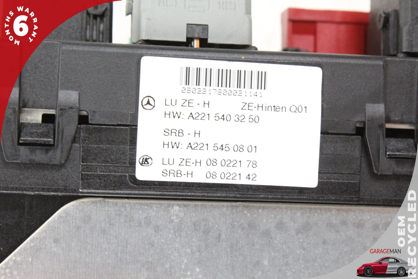 2007-2009 Mercedes W221 S550 Rear Trunk Fuse Box Module 2215403250 OEM