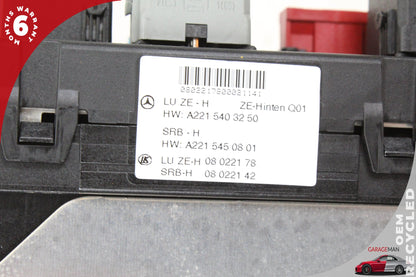 2007-2009 Mercedes W221 S550 Rear Trunk Fuse Box Module 2215403250 OEM