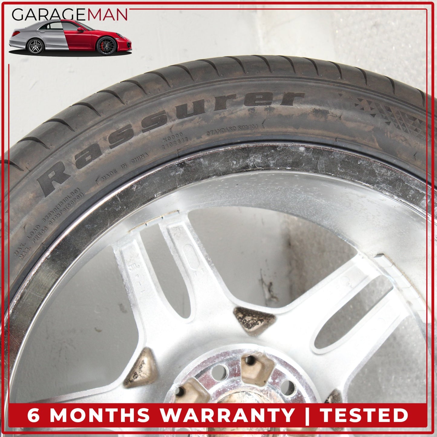 2003-2012 Mercedes R230 SL550 SL65 AMG Rear Wheel Tire Rim 9.5Jx18H2 ET33 OEM