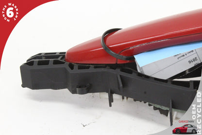 2012-2018 BMW 320i F30 Rear Left Side Exterior Door Handle Red 7332267 OEM