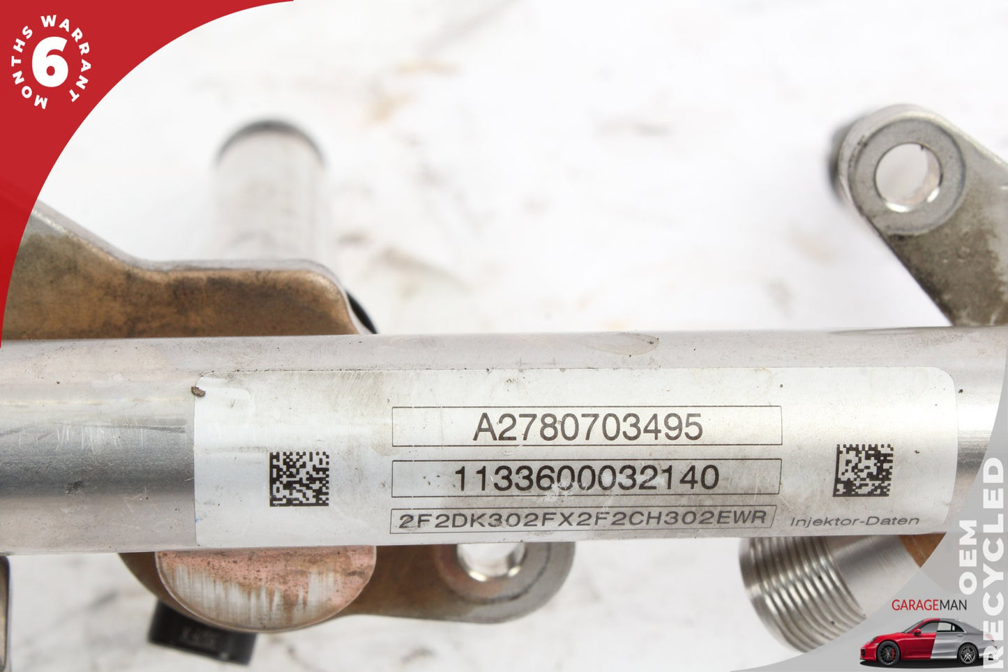 11-19 Mercedes-Benz CLS550 W218 Fuel Injection Rail Line Left Side 2780703495