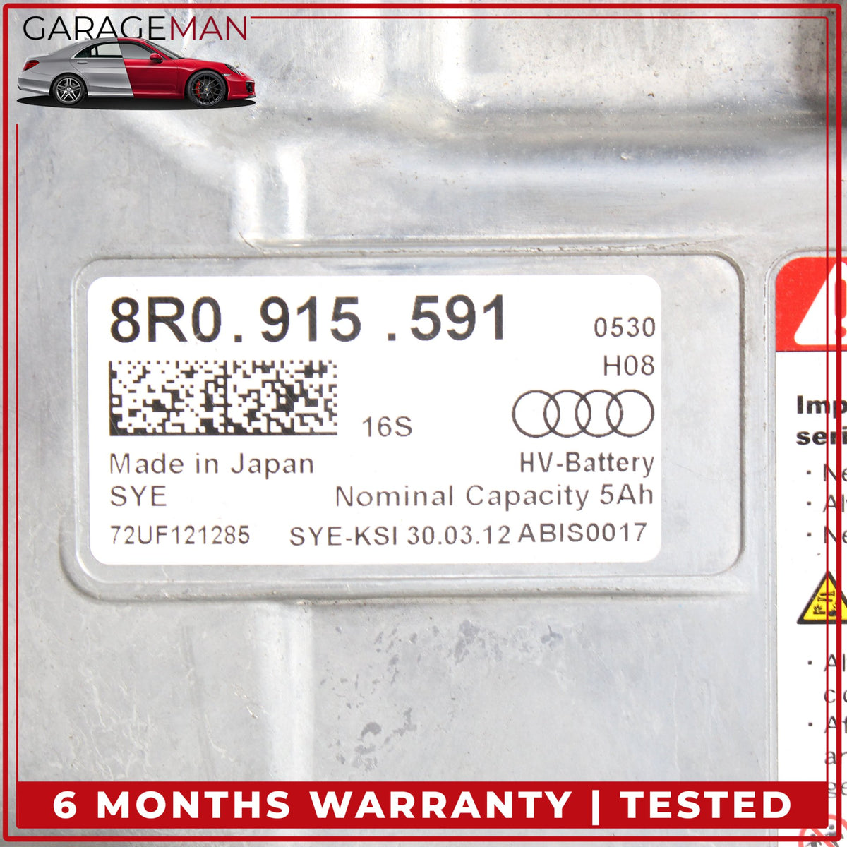 2013-2016 Audi Q5 8R EV Hybrid Engine High Voltage Battery 8R0915591 OEM