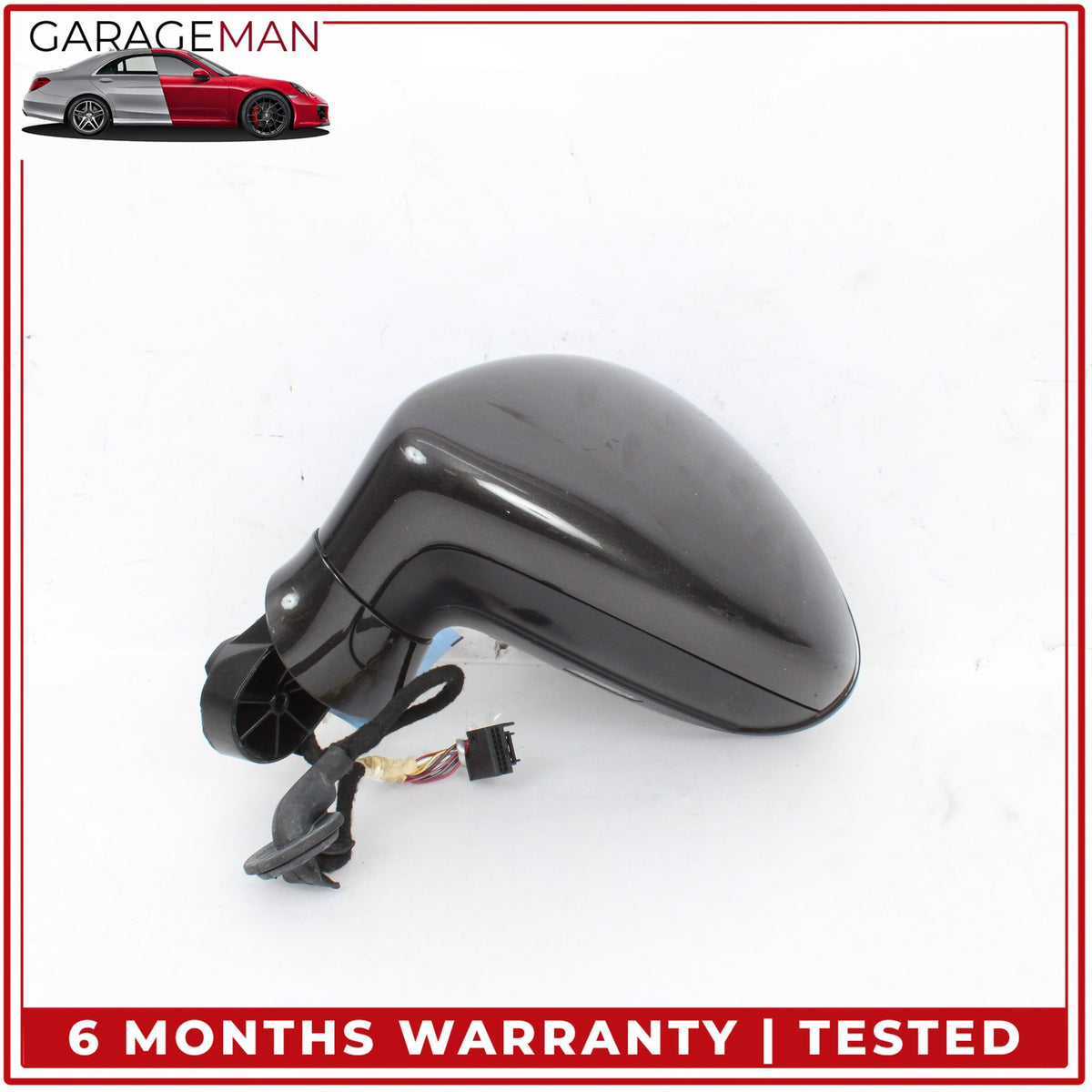 2010-2013 Porsche Panamera 970 Left Door Rear View Mirror Housing No Glass OEM