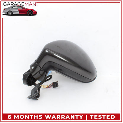 2010-2013 Porsche Panamera 970 Left Door Rear View Mirror Housing No Glass OEM
