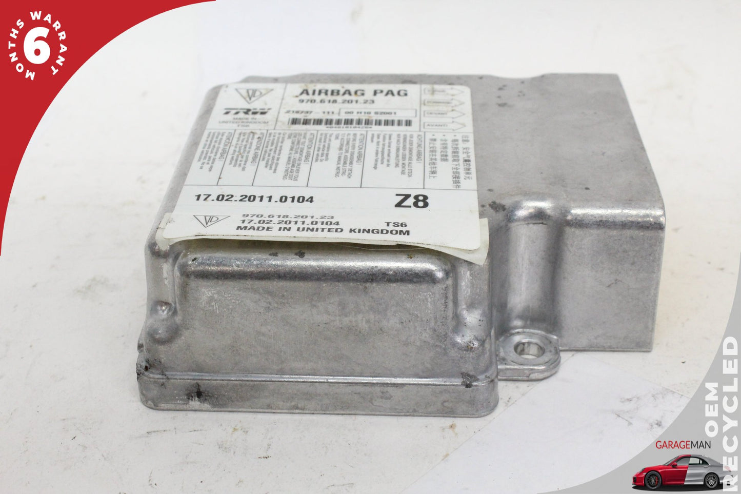 2010-2016 Porsche Panamera 970 Airbag Air Bag SRS Sensor Module 97061820123 OEM