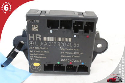 2008-2015 Mercedes W204 C300 Rear Right Side Door Control Module 2128204085 OEM