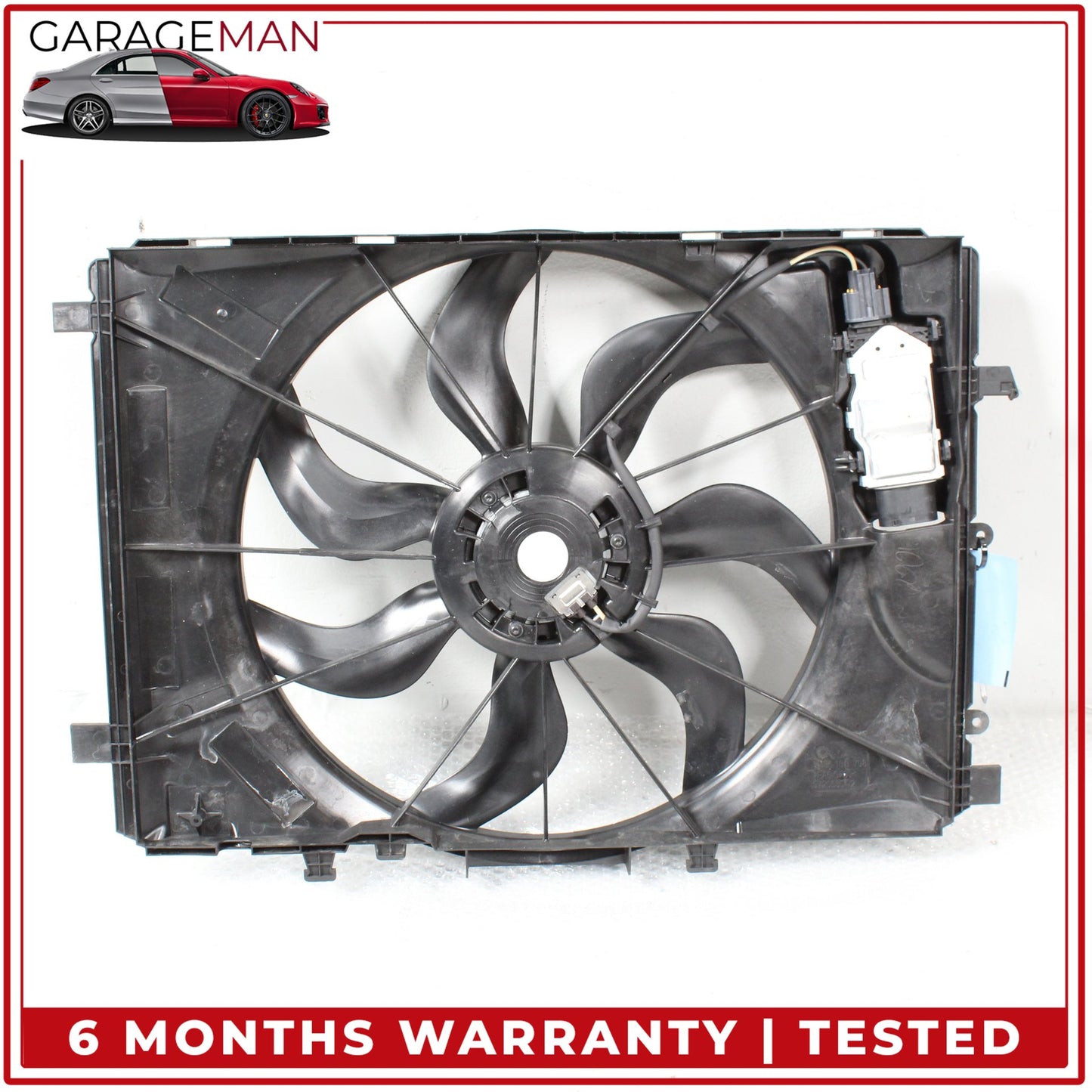 2008-2020 Mercedes W117 CLA250 Engine Radiator Cooling Fan Motor w/ Shroud OEM