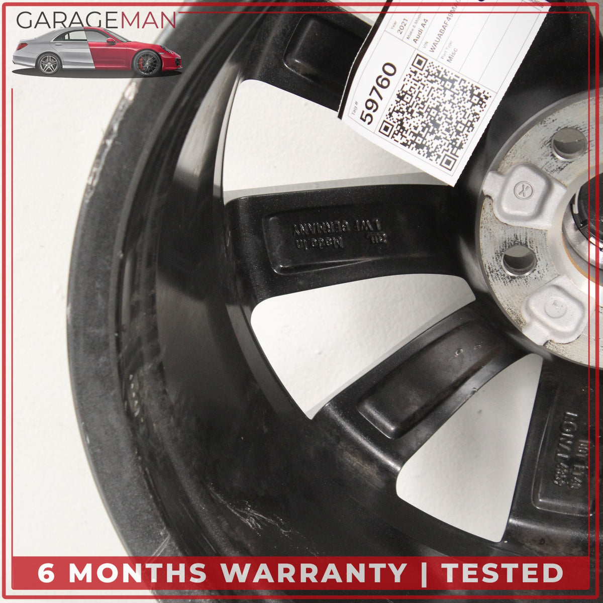 2016-2025 Audi A4 S4 Front or Rear Side Wheel Rim 8JX18H2 ET40 8W0601025FJ OEM