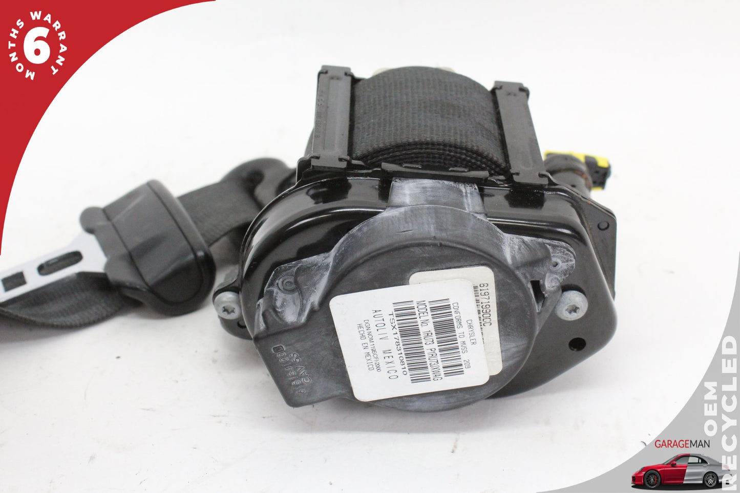 2012-2019 Fiat 500e Front Left Side Seat Belt Assembly P1RU73JXWAGOEM OEM