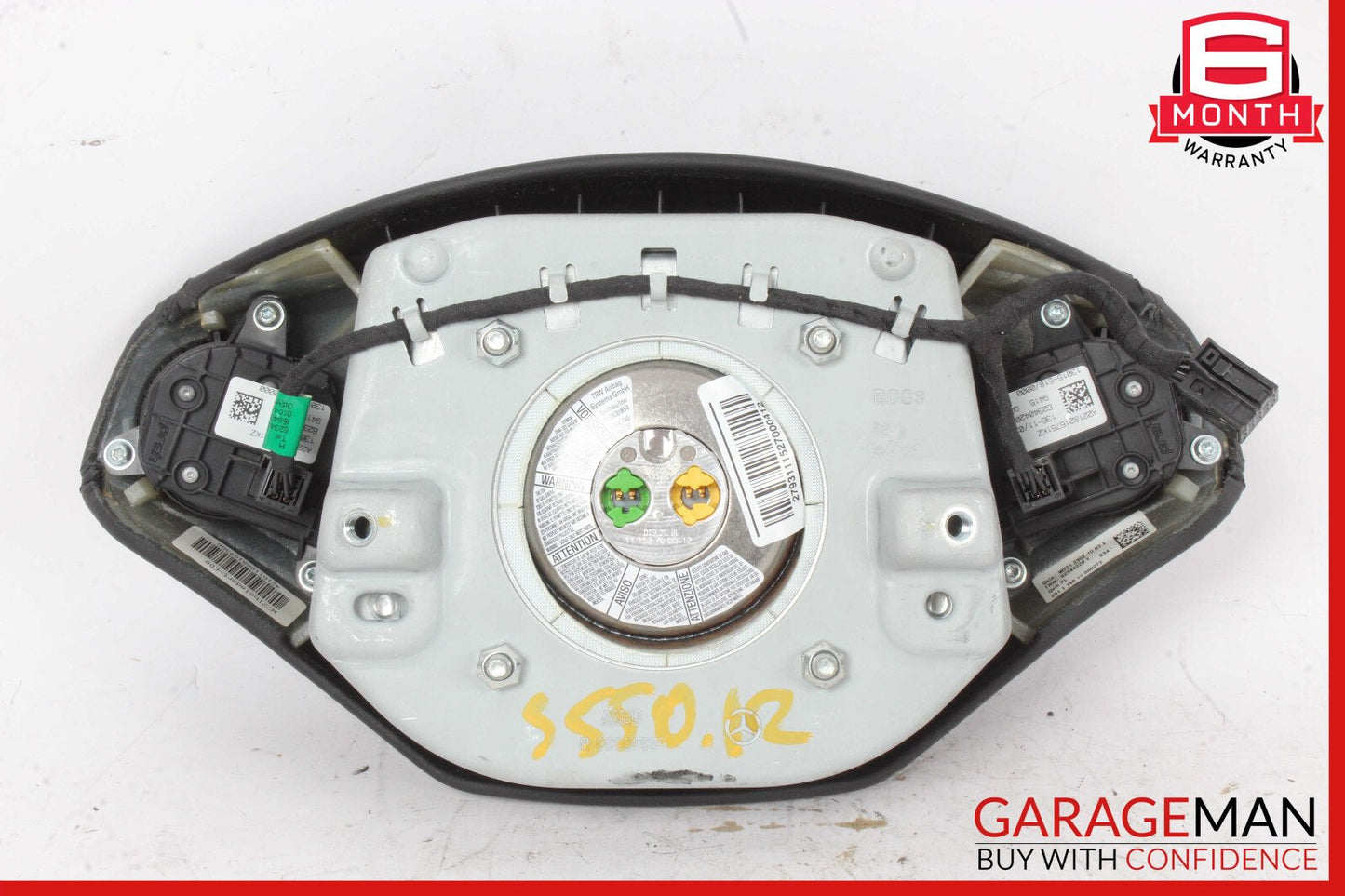 10-14 Mercedes W221 S550 CL550 Steering Wheel Airbag Air Bag Black OEM