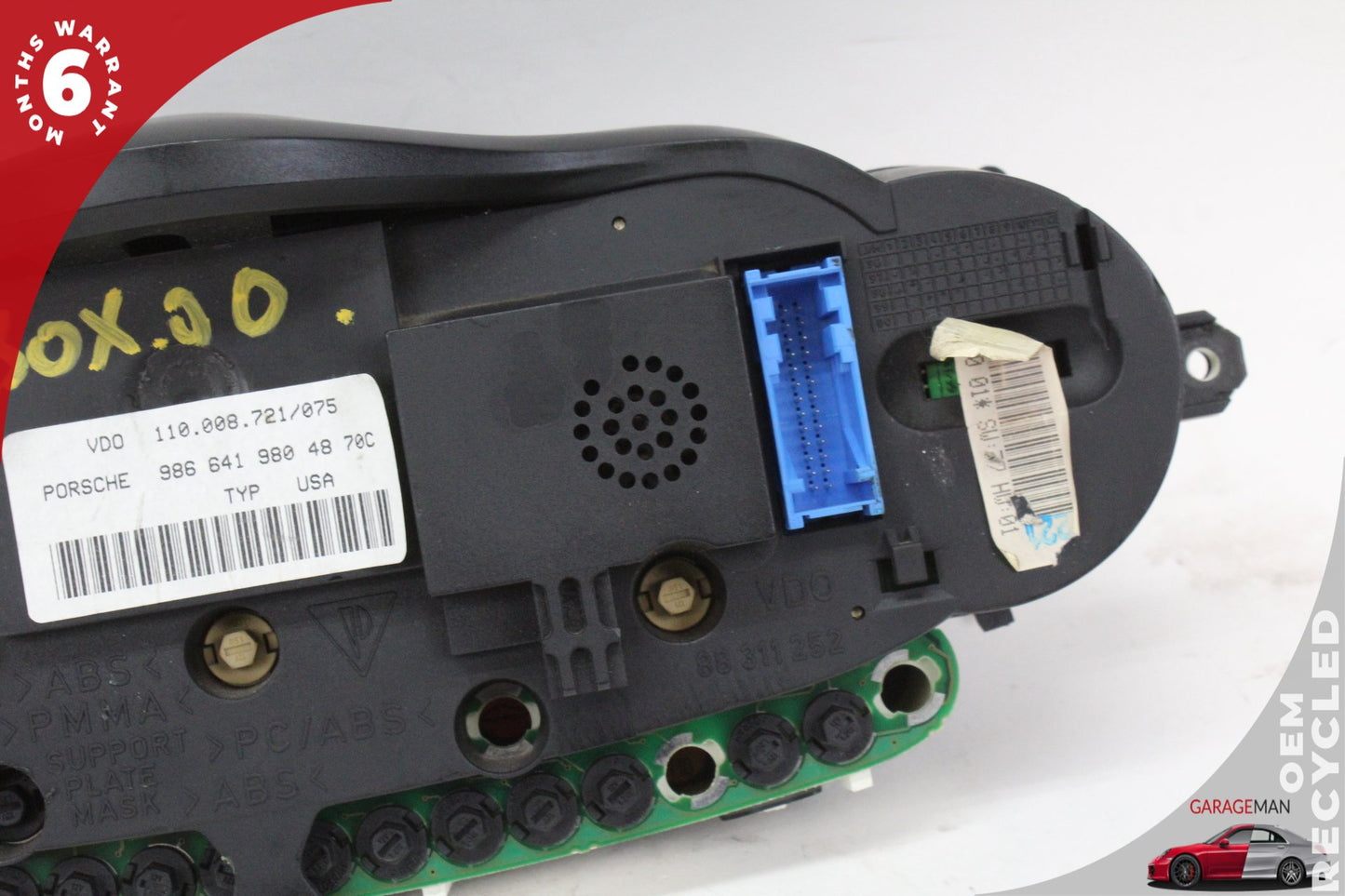 2000 Porsche Boxster 986 Manual Transmission Instrument Cluster Speedometer OEM