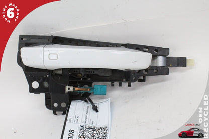 2012-2018 Audi A7 Right Passenger Side Exterior Door Handle White 4H0837886 OEM