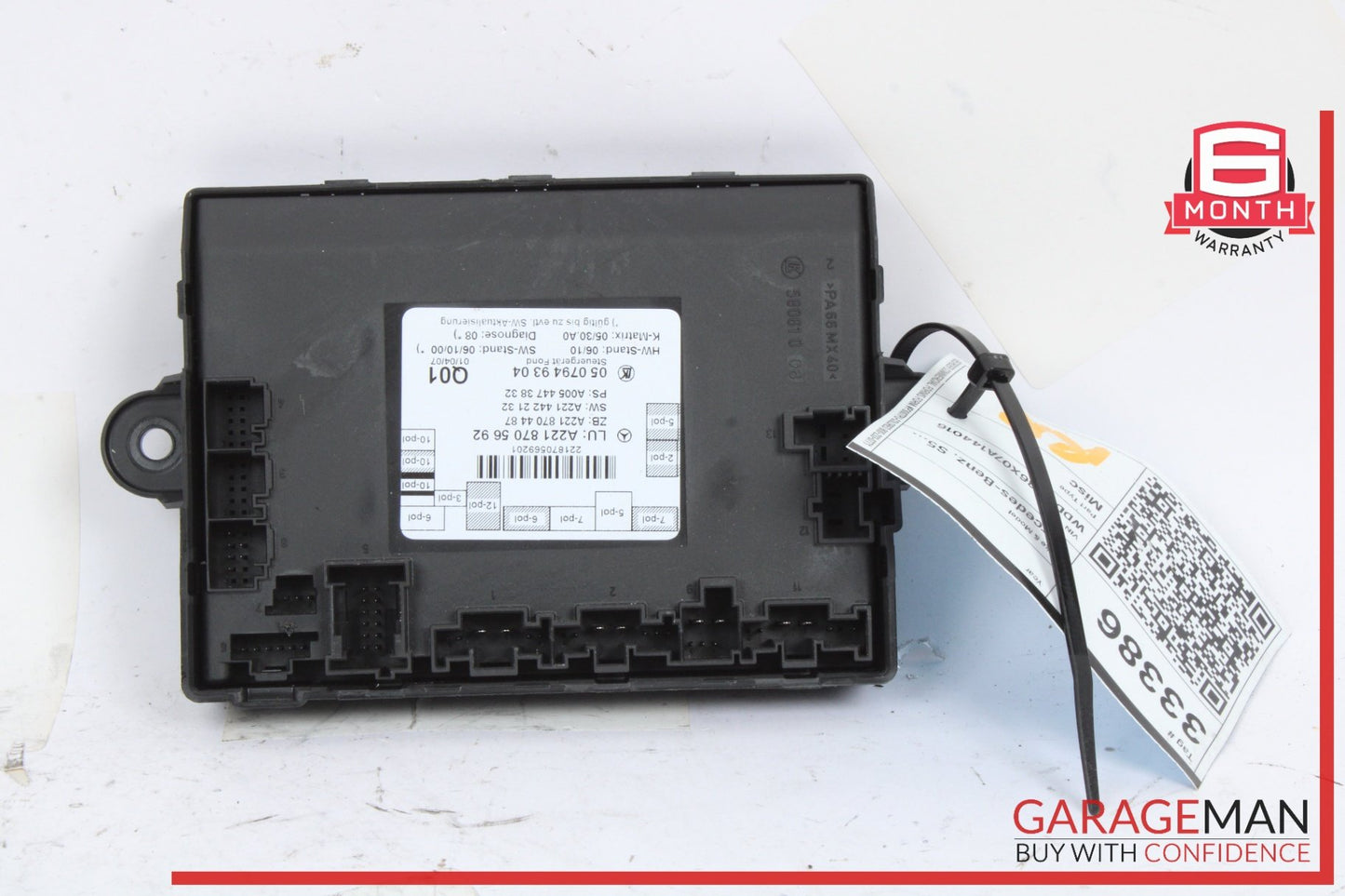 2007-2013 Mercedes-Benz S550 W221 Rear Door Control Module 2218705692 OEM