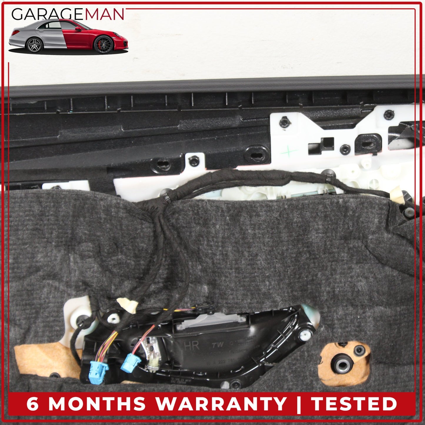 2014-2017 Mercedes W222 S550e Rear Right Side Interior Door Trim Panel Black OEM