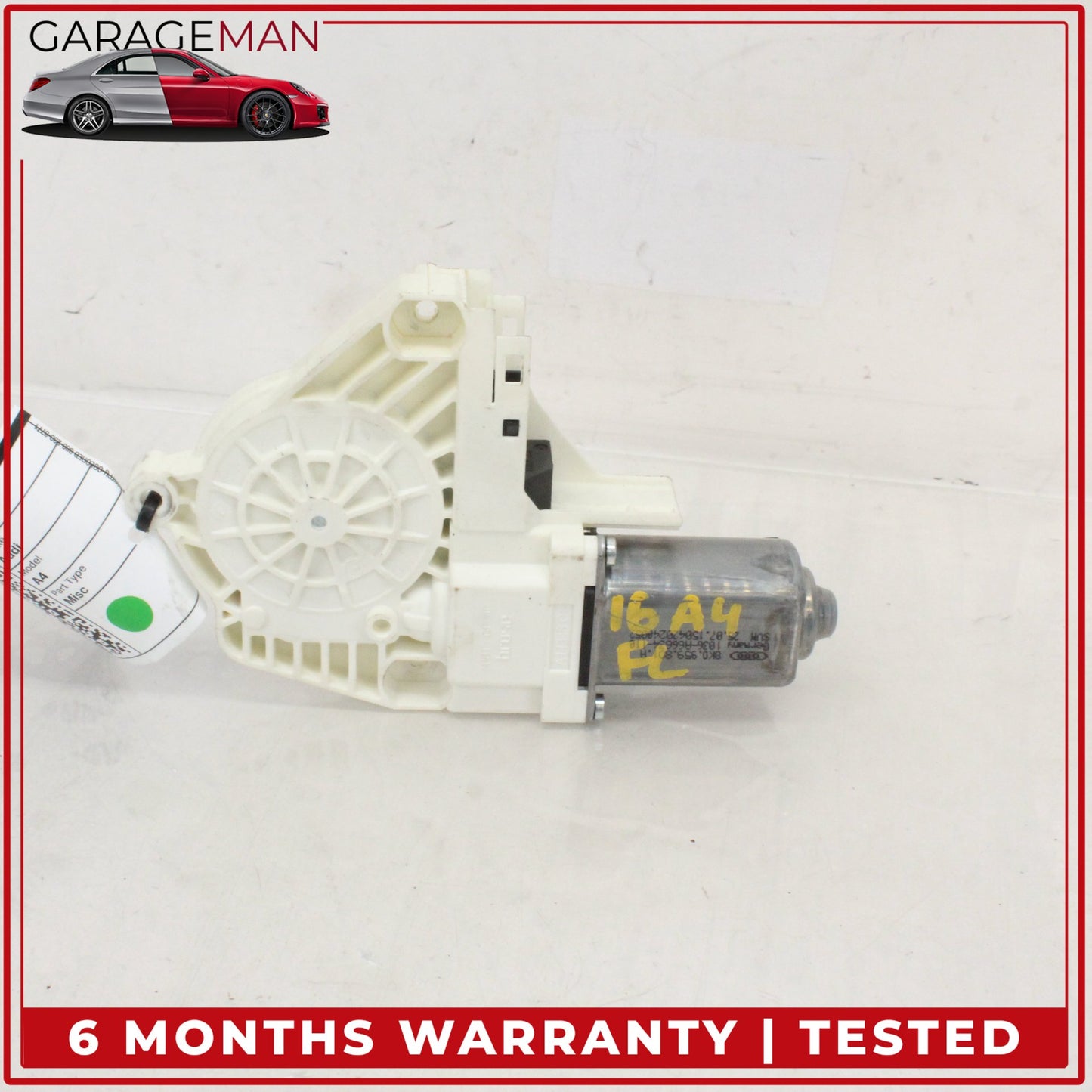 2009-2016 Audi A4 S4 Front Left Side Window Regulator Motor 8K0959801A OEM