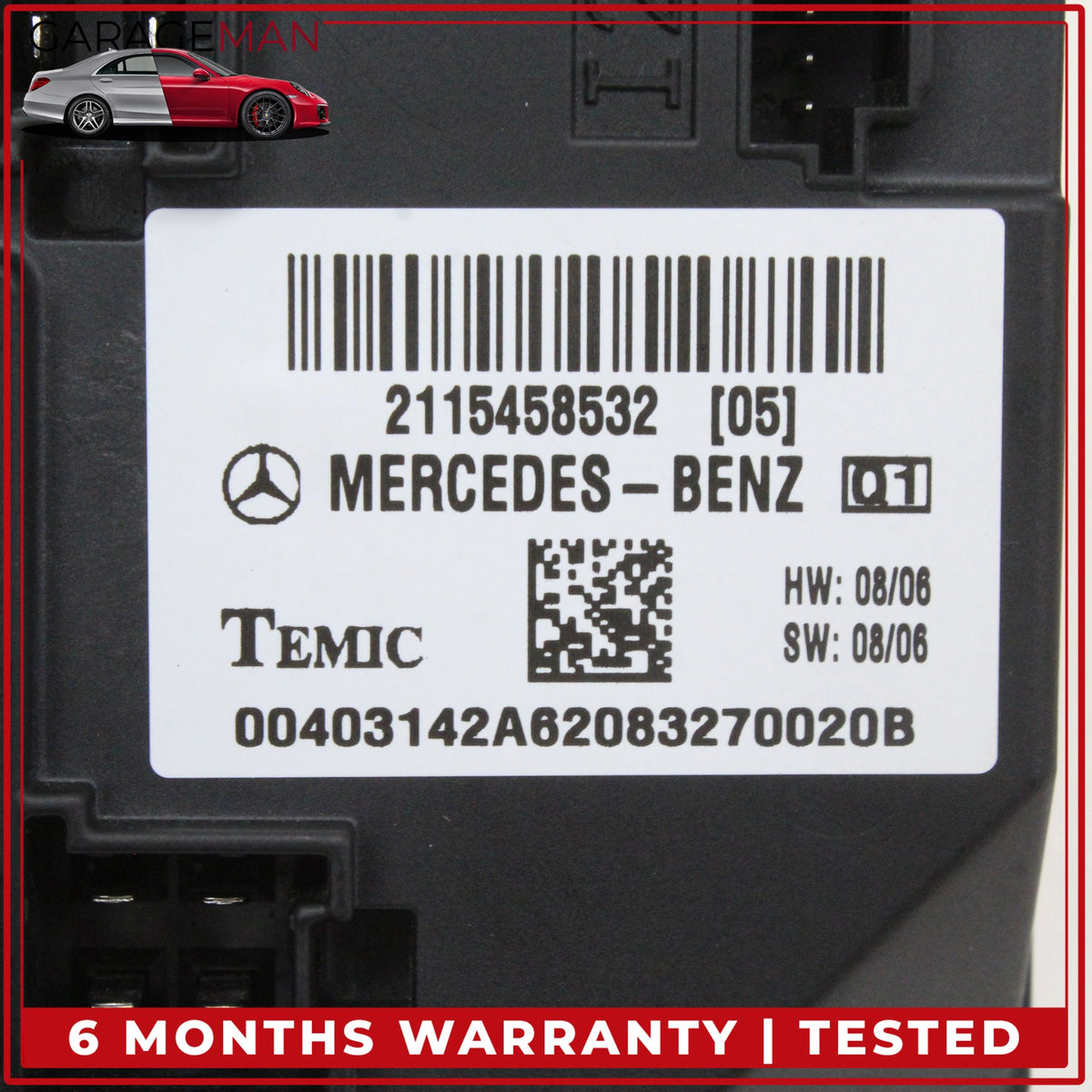 2006-2011 Mercedes W219 CLS550 BCM Body Control Module Unit 2115458532 OEM
