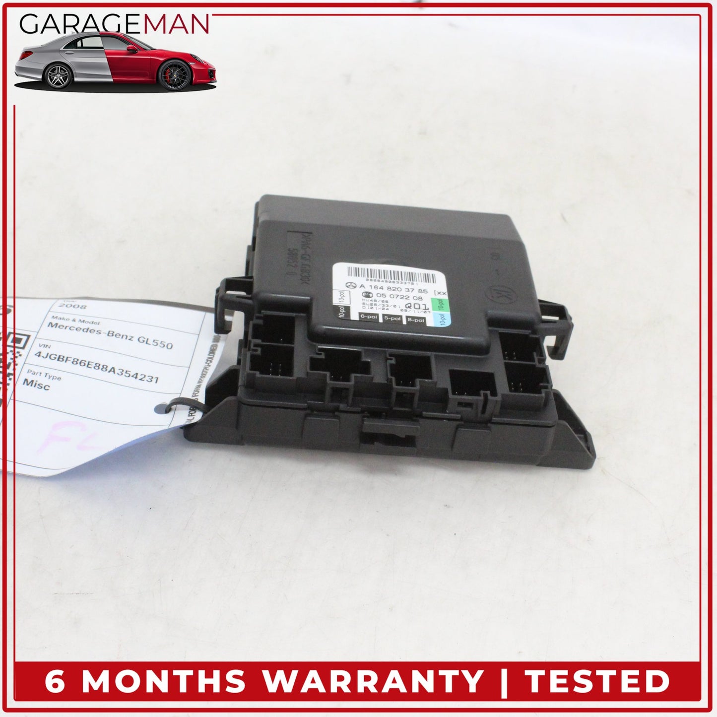 2006-2013 Mercedes X164 GL550 Front Left Door Control Module Unit 1648203785 OEM