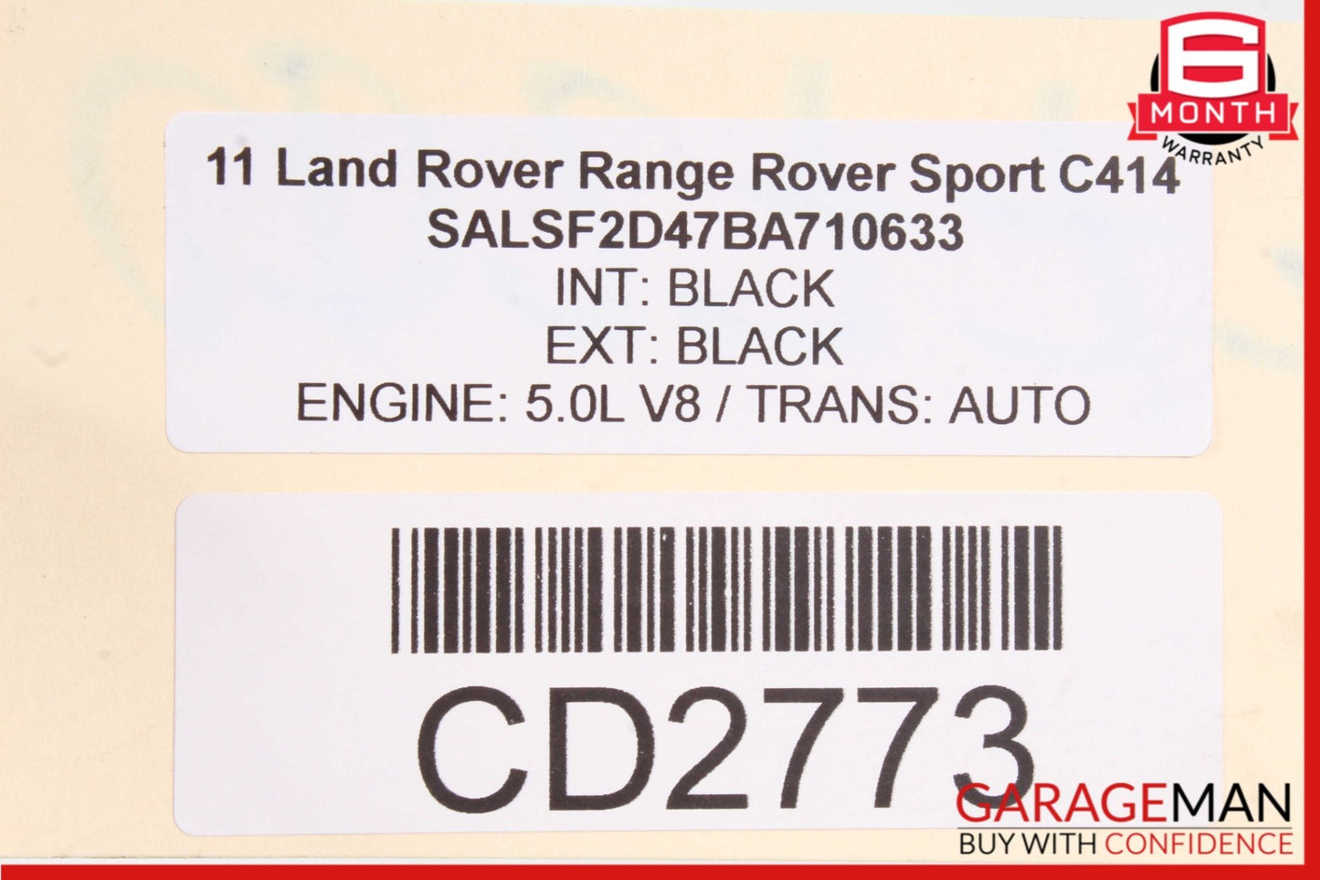 2010-2013 Land Rover Range Rover Sport 5.0L V8 Complete Engine Motor OEM 149K