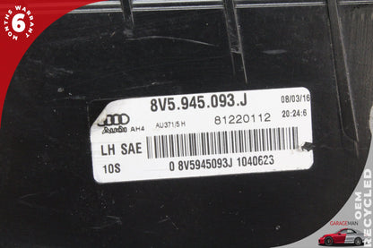 2015-2016 Audi A3 S3 Rear Left Driver Side Inner Tail Light Lamp 8V5945093J OEM
