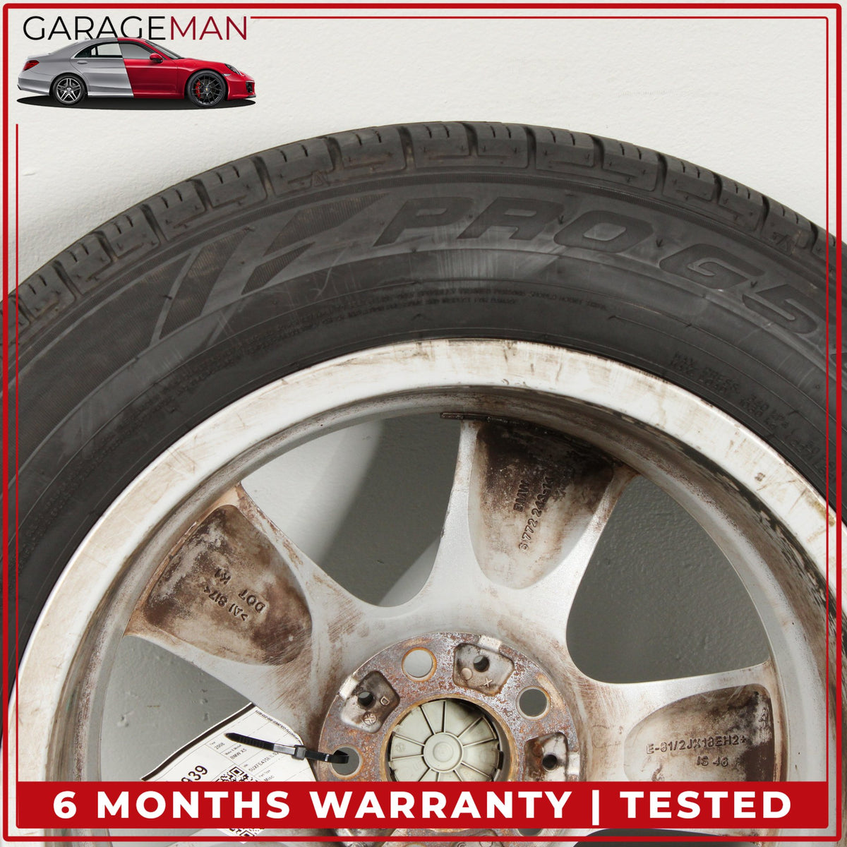 2007-2013 BMW X5 E70 Front or Rear Wheel Rim w/ Tire 8.5JX18EH2 IS46 6772243 OEM