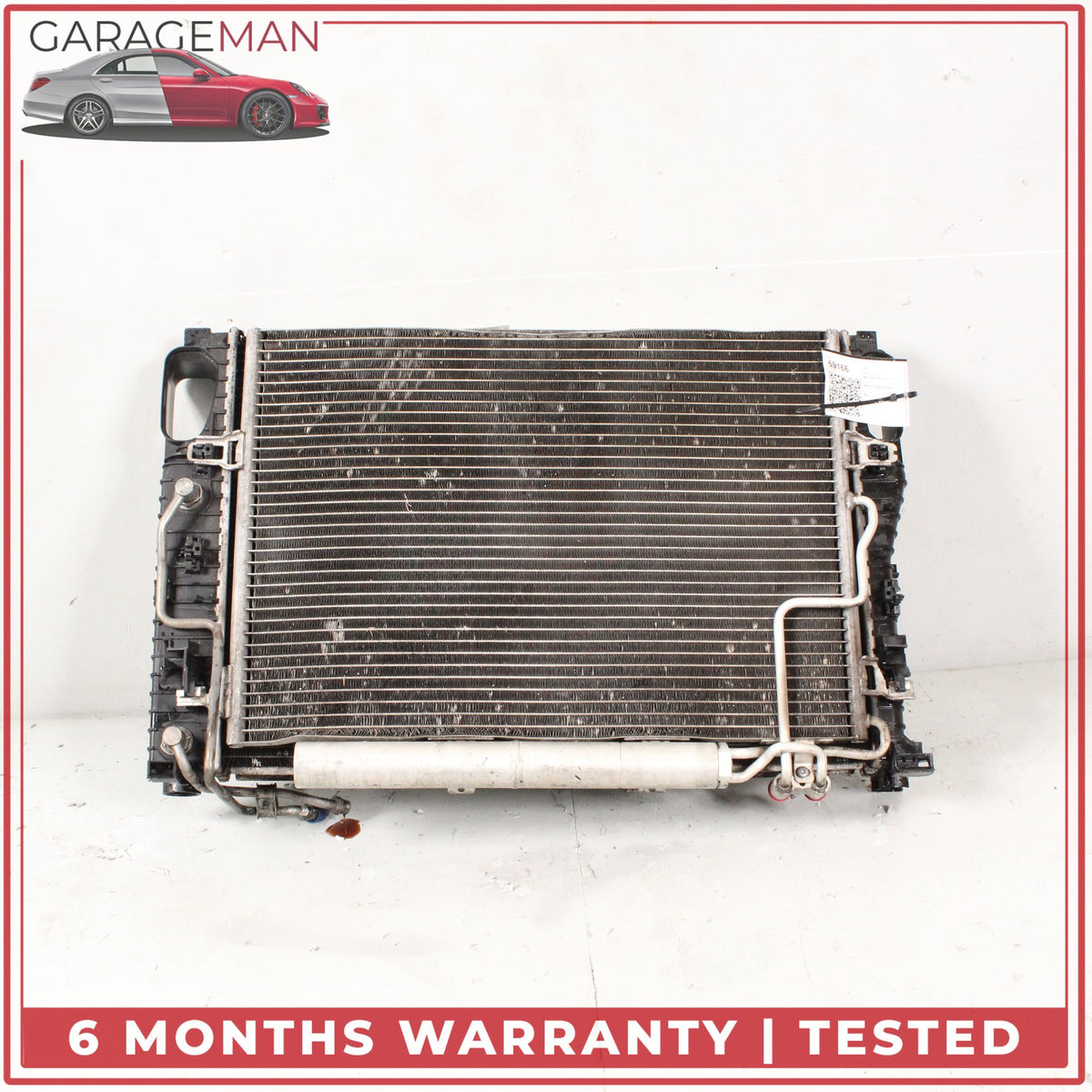 2006-2009 Mercedes W211 E350 Engine Cooling Radiator A/C Condenser Assembly OEM