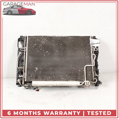 2006-2009 Mercedes W211 E350 Engine Cooling Radiator A/C Condenser Assembly OEM