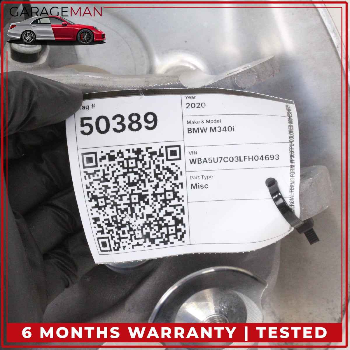 2019-2025 BMW M340i G20 Rear Left Side Spindle Knuckle Wheel Hub 6898479 OEM