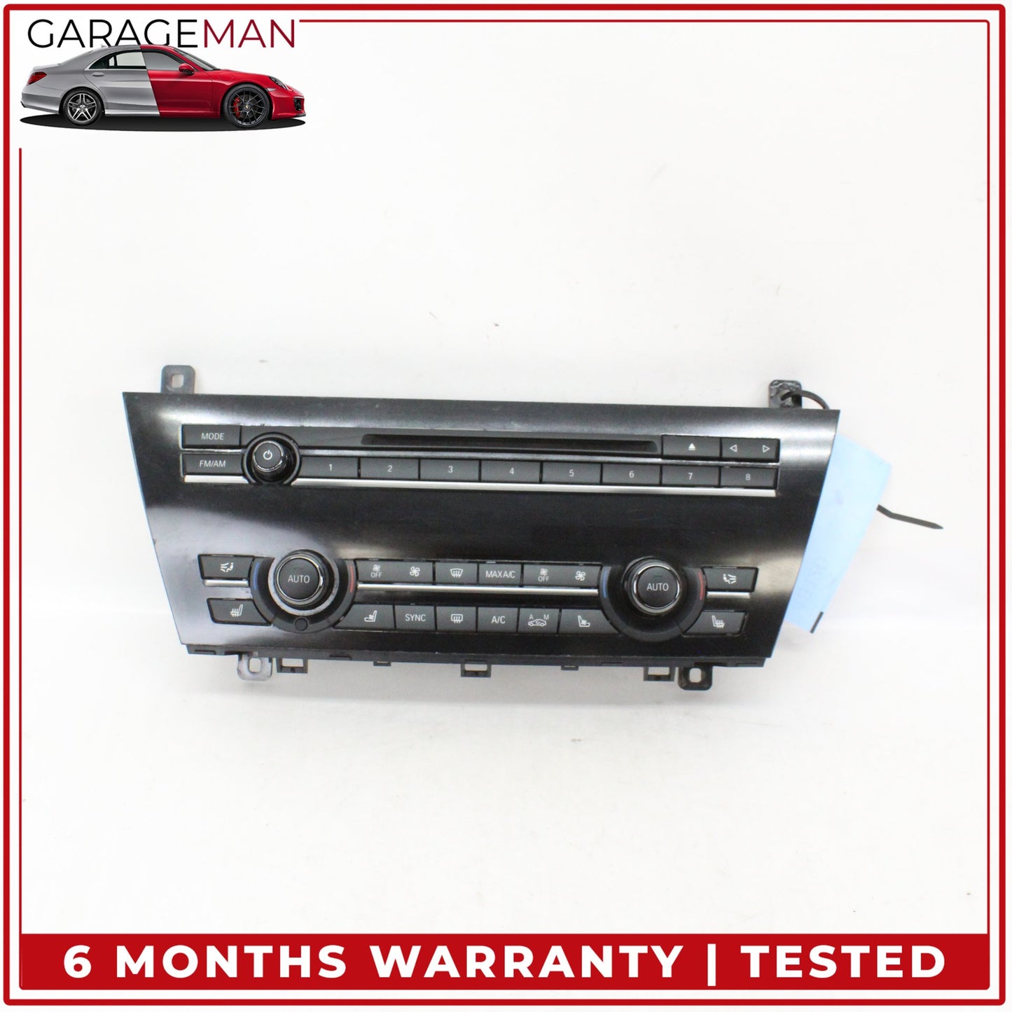 2012-2018 BMW 650i A/C AC Temperature Climate Control Panel w/ Radio Switch OEM