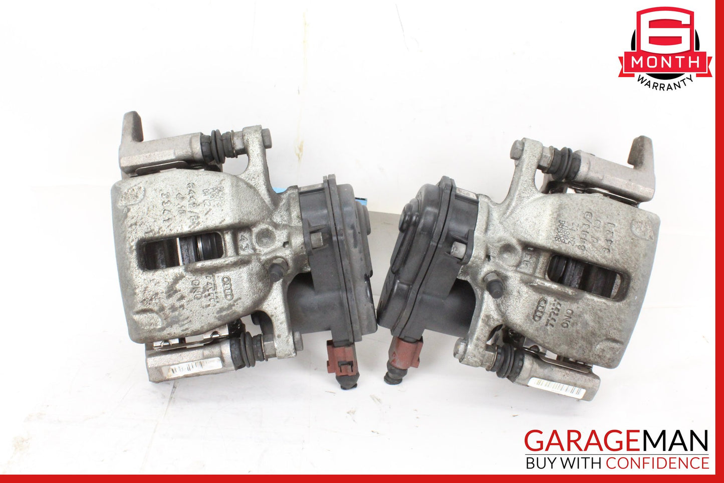 2009-2017 Audi A5 8T Rear Left and Right Side Brake Caliper Set 8K0615404B OEM