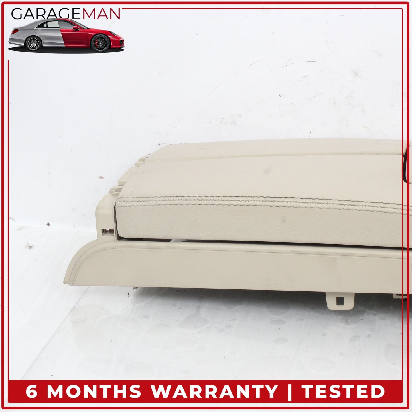 2014-2017 Mercedes C207 E400 Coupe Front Center Armrest Lid Cover Beige OEM
